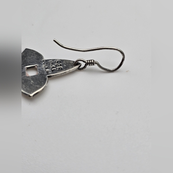 Sterling Silver Pearl Dangle Earrings - Picture 9 of 10